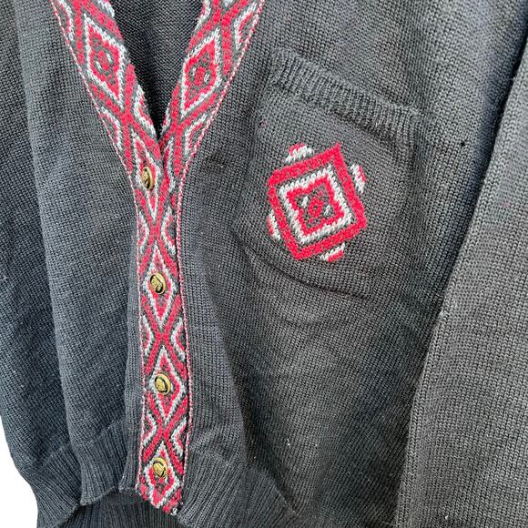 Vintage 60’s Pendleton Wool Cardigan Sweater Size Large 19x26 - Picture 2 of 10